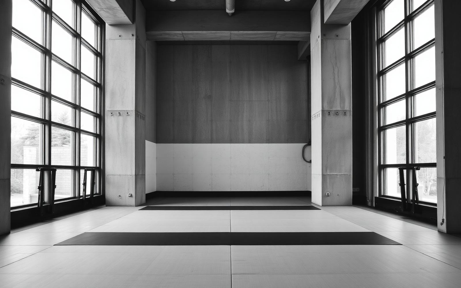 Interior da academia Templo Jiu-Jitsu Santana